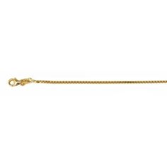 18kt gold box chain .9mm diameter