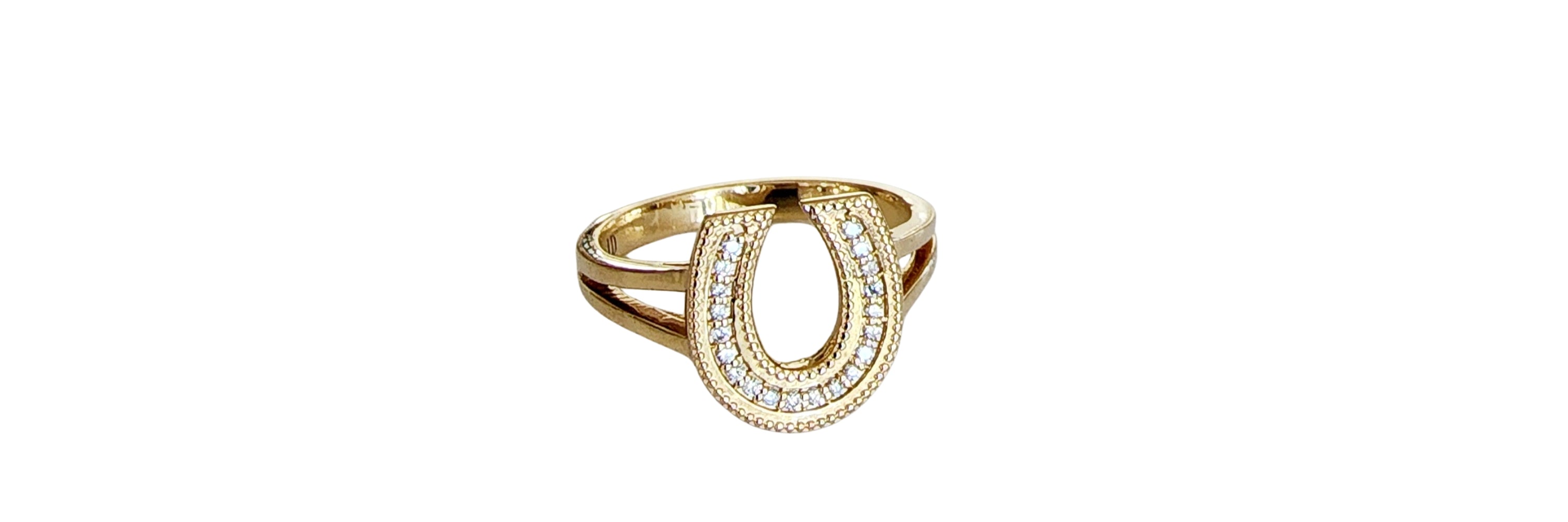 Equestrian style jewelry with a collection of horseshoe and diamonds 