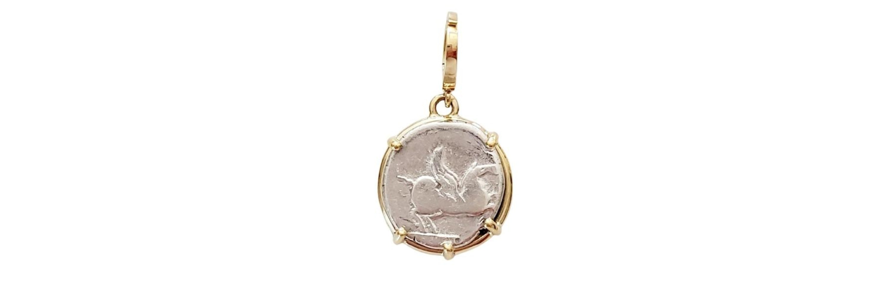 Ancient coins of mythical creatures re-created into jewelry