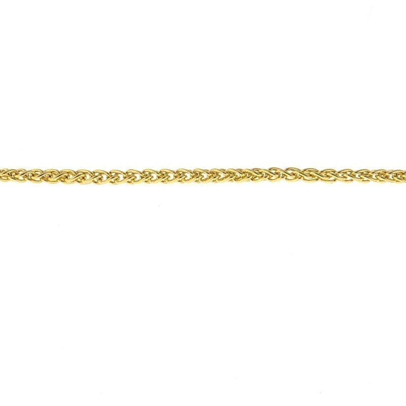 18kt gold wheat chain