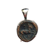 Phillip II ancient greek bronze horse coin
